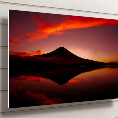 Mount  Sunset Japan UV Direct Aluminum Print Australian Made Quality