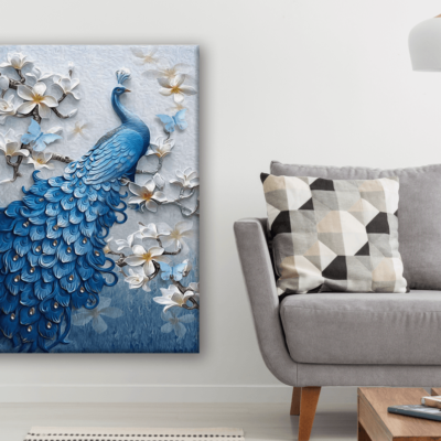 5D Diamond Peacock Painting Print 100% Australian Made