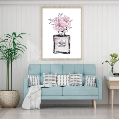 Perfume Fashion Watercolor Paint Home Decor Premium Quality Poster Print Choose Your Sizes