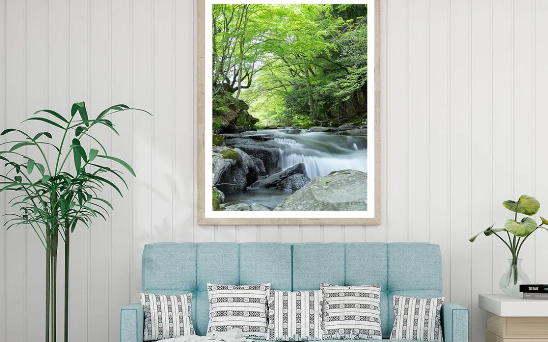 Rocky Riverside With Forest Home Decor Premium Quality Poster Print Choose Your Sizes