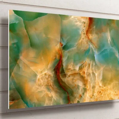 Abstract Marble Effect Art UV Direct Aluminum Print Australian Made Quality