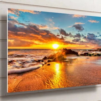 Maui Ocean Beach Sunset UV Direct Aluminum Print Australian Made Quality