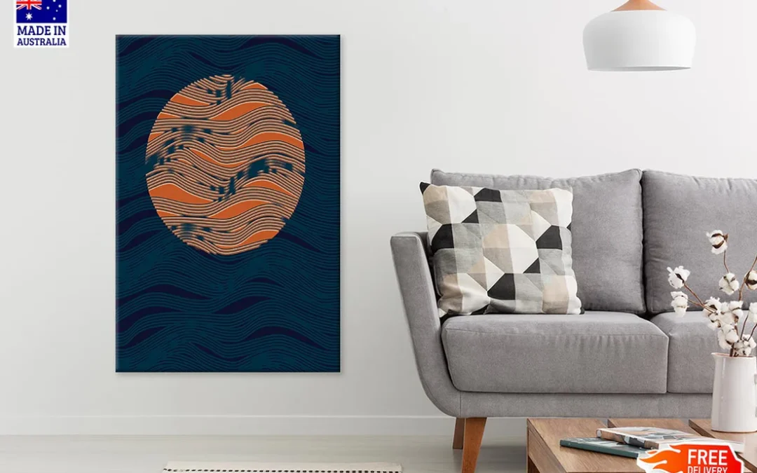 Illustration Painting of Moon & Night Sky Print 100% Australian Made