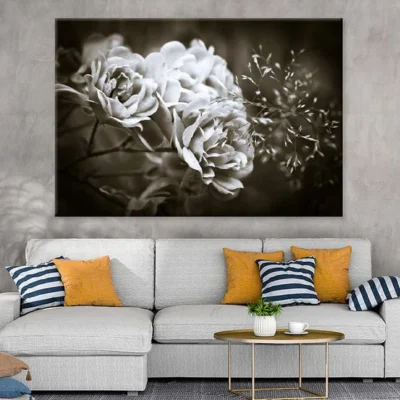 Floribunda Roses B&W Photograph Print 100% Australian Made