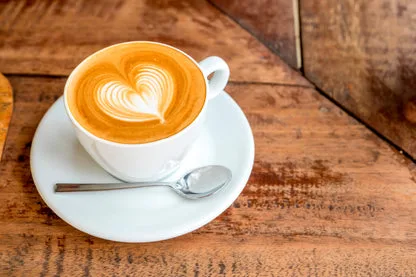 Cup Of Coffee with A Heart in The Foam Acrylic Glass Print Tempered Glass Wall Art 100% Made in Australia Ready to Hang - Image 5