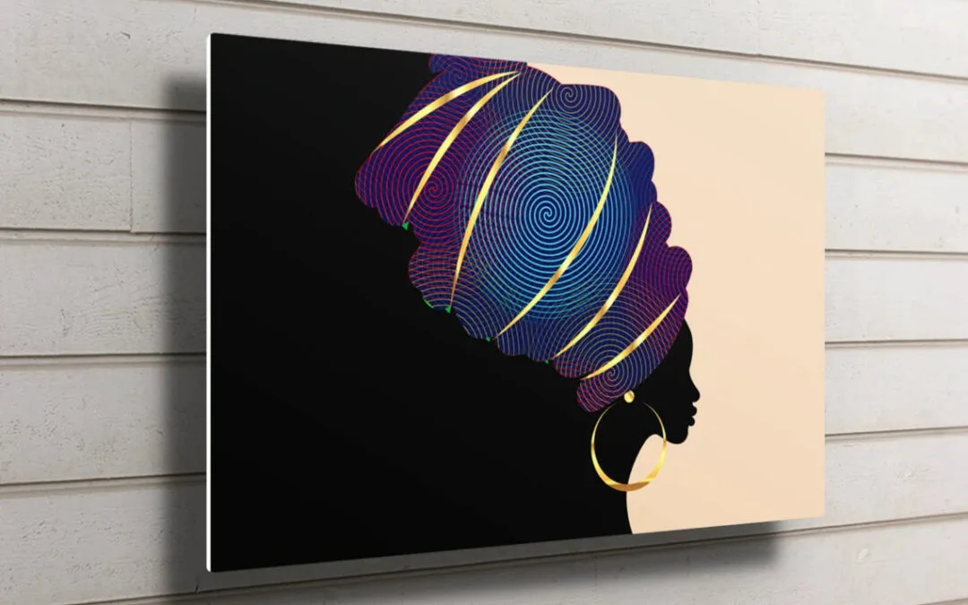 African Women Art UV Direct Aluminum Print Australian Made Quality