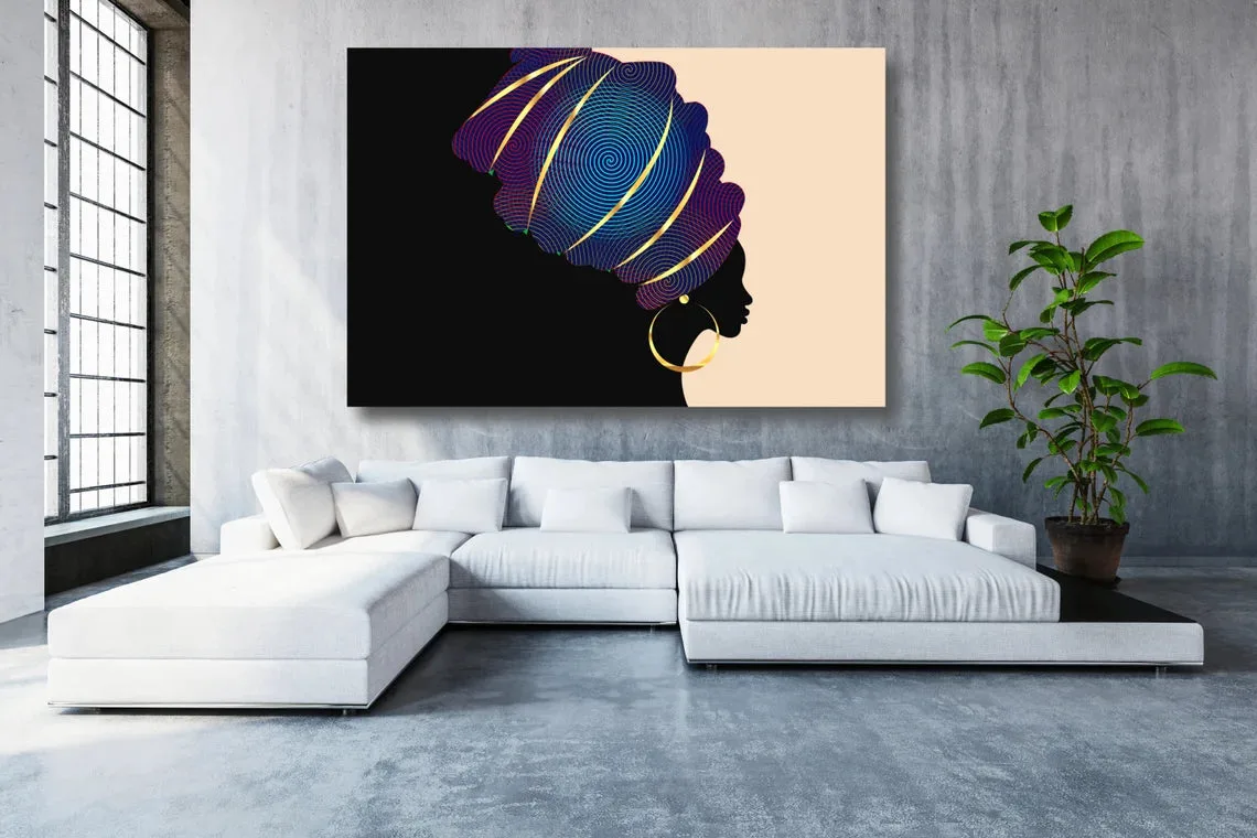 African Women Art UV Direct Aluminum Print Australian Made Quality - Image 2