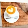 Cup Of Coffee with A Heart in The Foam Acrylic Glass Print Tempered Glass Wall Art 100% Made in Australia Ready to Hang