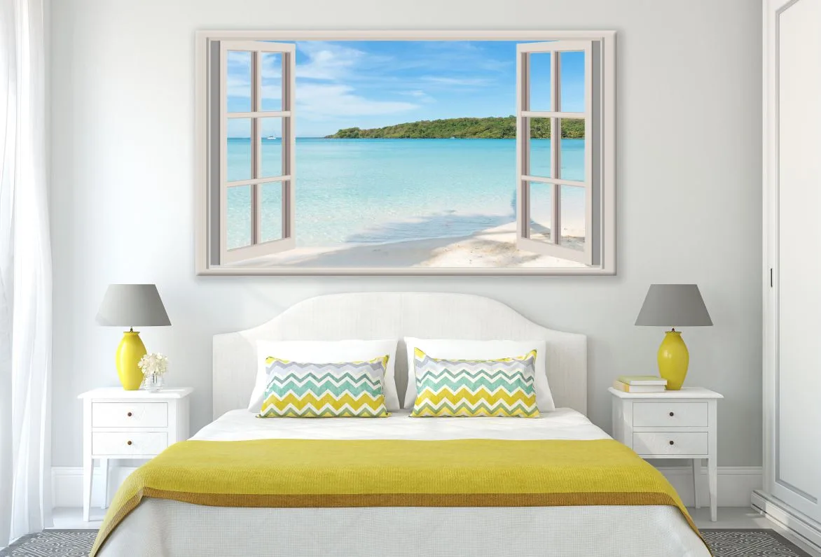 Beach view Window Photograph Print 100% Australian Made