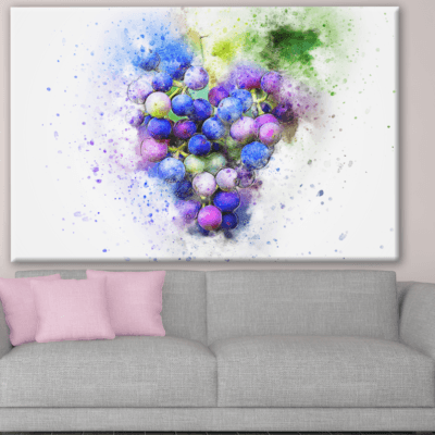 Colourful Grapes Watercolour Painting Print 100% Australian Made