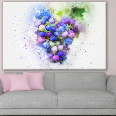 Colourful Grapes Watercolour Painting Print 100% Australian Made