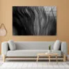 Close Up of a Black and White Photo of a Plant Acrylic Glass Print Tempered Glass Wall Art 100% Made in Australia Ready to Hang - Image 2