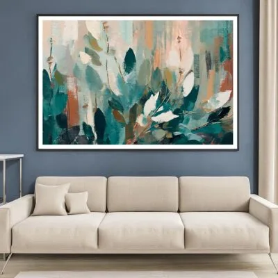 Abstract Leaves Oil Painting Home Decor Premium Quality Poster Print Choose Your Sizes