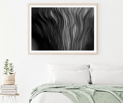Close Up of a Black and White Photo of a Plant Home Decor Premium Quality Poster Print Choose Your Sizes