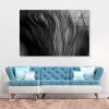 Close Up of a Black and White Photo of a Plant Acrylic Glass Print Tempered Glass Wall Art 100% Made in Australia Ready to Hang - Image 3