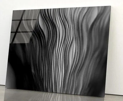Close Up of a Black and White Photo of a Plant Acrylic Glass Print Tempered Glass Wall Art 100% Made in Australia Ready to Hang