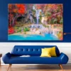 Waterfall In Rain Forest Wall Art Decor 100% Australian Made