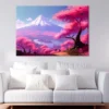 Fuji & Cherry Blossom & Mountain Print 100% Australian Made