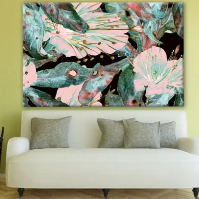 Leaves & Floral Painting Print 100% Australian Made