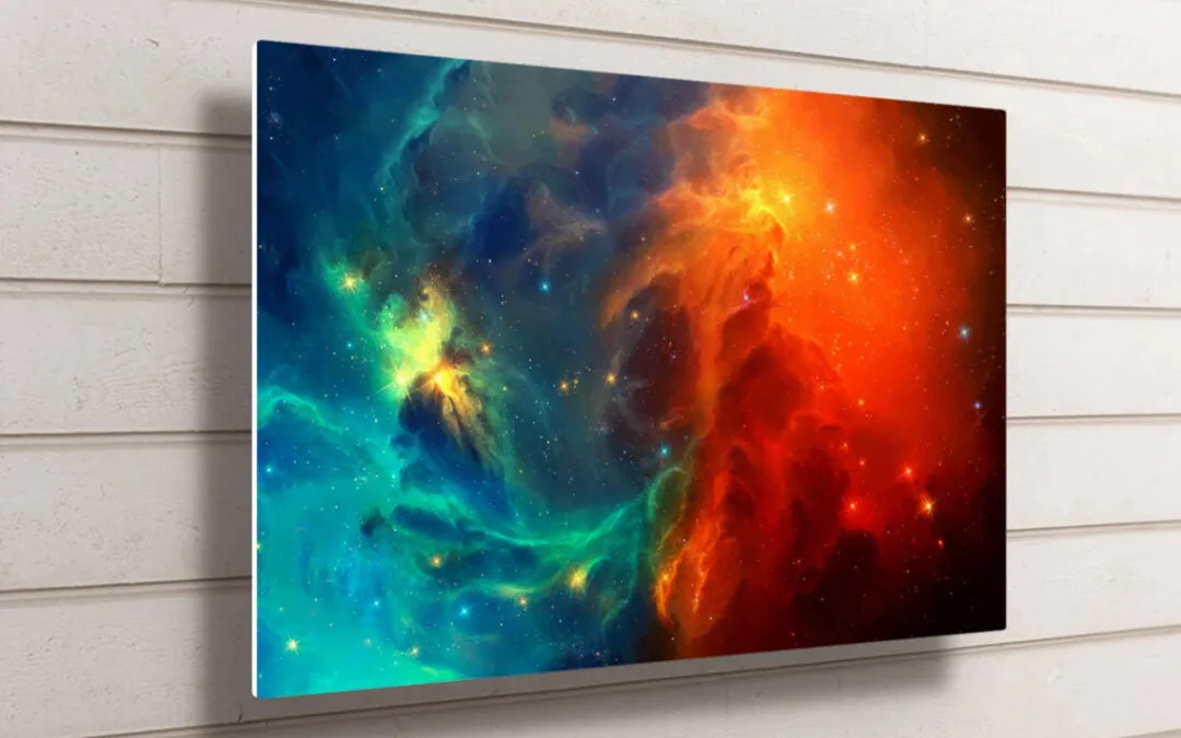 Space Nebula Wall Art UV Direct Aluminum Print Australian Made Quality