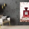 Flower Red Perfume Print 100% Australian Made