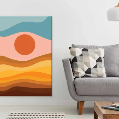 Multicolor Shapes Vector Design Art Print 100% Australian Made