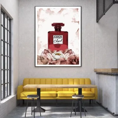 Flower Red Perfume Design Home Decor Premium Quality Poster Print Choose Your Sizes