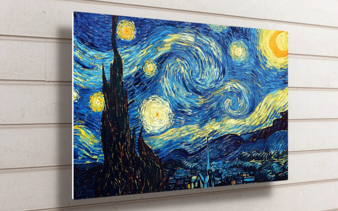Vincent Van Gogh, The Starry Night UV Direct Aluminum Print Australian Made Quality