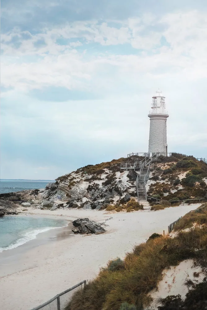 Lighthouse & Island Beach Photograph Print 100% Australian Made - Image 2