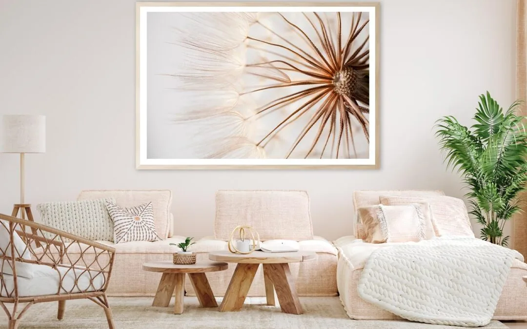 Close Up of a Dandelion with Seeds Home Decor Premium Quality Poster Print Choose Your Sizes
