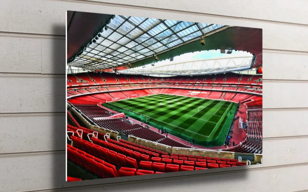 Arsenal Emirates Stadium UV Direct Aluminum Print Australian Made Quality