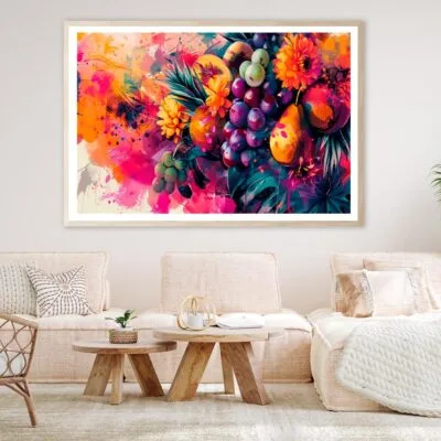Fruits & Flower Abstract Home Decor Premium Quality Poster Print Choose Your Sizes