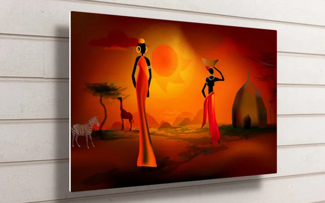 African Wall Art UV Direct Aluminum Print Australian Made Quality
