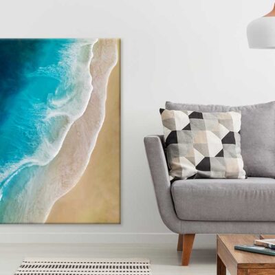 Summer Sunny Beach Aerial View Photograph Print 100% Australian Made