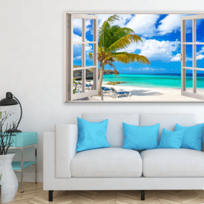 Beach Window View Photograph Print 100% Australian Made
