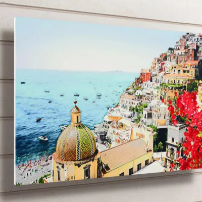 Positano Amalfi Coast Italy UV Direct Aluminum Print Australian Made Quality