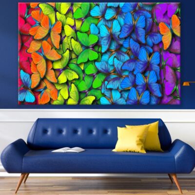 Colorful Butterflies 3D Design Print 100% Australian Made