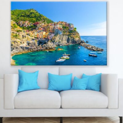 Colorful Cinque Terre, Italy View Print 100% Australian Made