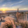 Wooden Path to Sea Sunset View Print 100% Australian Made - Image 2