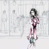 Modern Pink Lady with Fashion Store Design Home Decor Premium Quality Poster Print Choose Your Sizes - Image 4