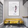 Modern Pink Lady with Fashion Store Design Home Decor Premium Quality Poster Print Choose Your Sizes