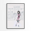 Modern Pink Lady with Fashion Store Design Home Decor Premium Quality Poster Print Choose Your Sizes - Image 3