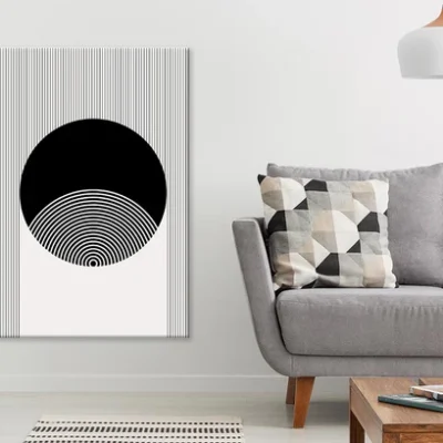 Circle Shape Line Art Design Print 100% Australian Made