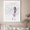 Modern Pink Lady with Fashion Store Design Home Decor Premium Quality Poster Print Choose Your Sizes - Image 2