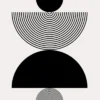 Circle Shape Line Art Design Print 100% Australian Made - Image 3