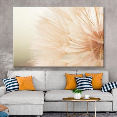 Close Up of a Dandelion with A Blurry Wall Art Decor 100% Australian Made
