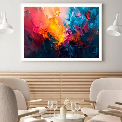 Colorful Abstract Painting Home Decor Premium Quality Poster Print Choose Your Sizes