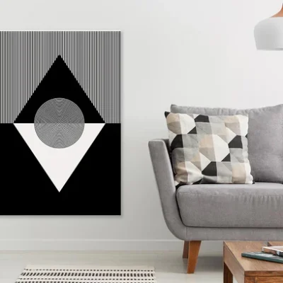 Circle Shape Line Art Design Print 100% Australian Made