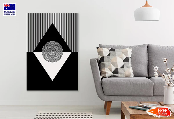 Circle Shape Line Art Design Print 100% Australian Made