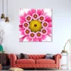 Square Canvas Pink Flowers Digital Design High Quality Print 100% Australian Made - Image 3